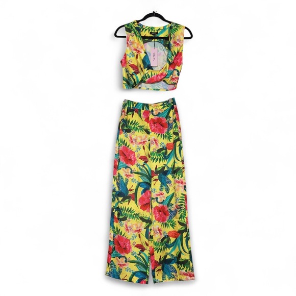 Micas Pants - Floral Wide Leg Jumpsuit